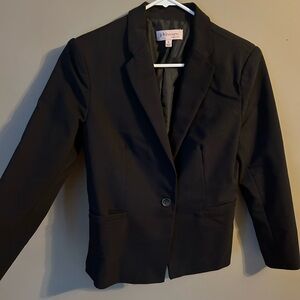Philosophy Black Fitted Blazer